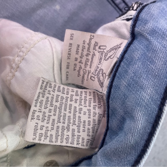 Robin's Jean Long Flap Motaro Mens Size 36 Distressed Stylish Made In The USA - Picture 10 of 13